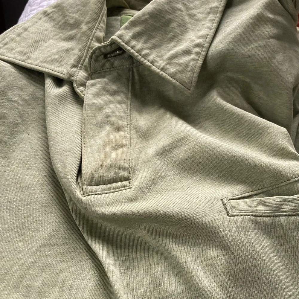 Banana Republic Bundle Men’s Green and Orange Pima Polo Shirts, Medium